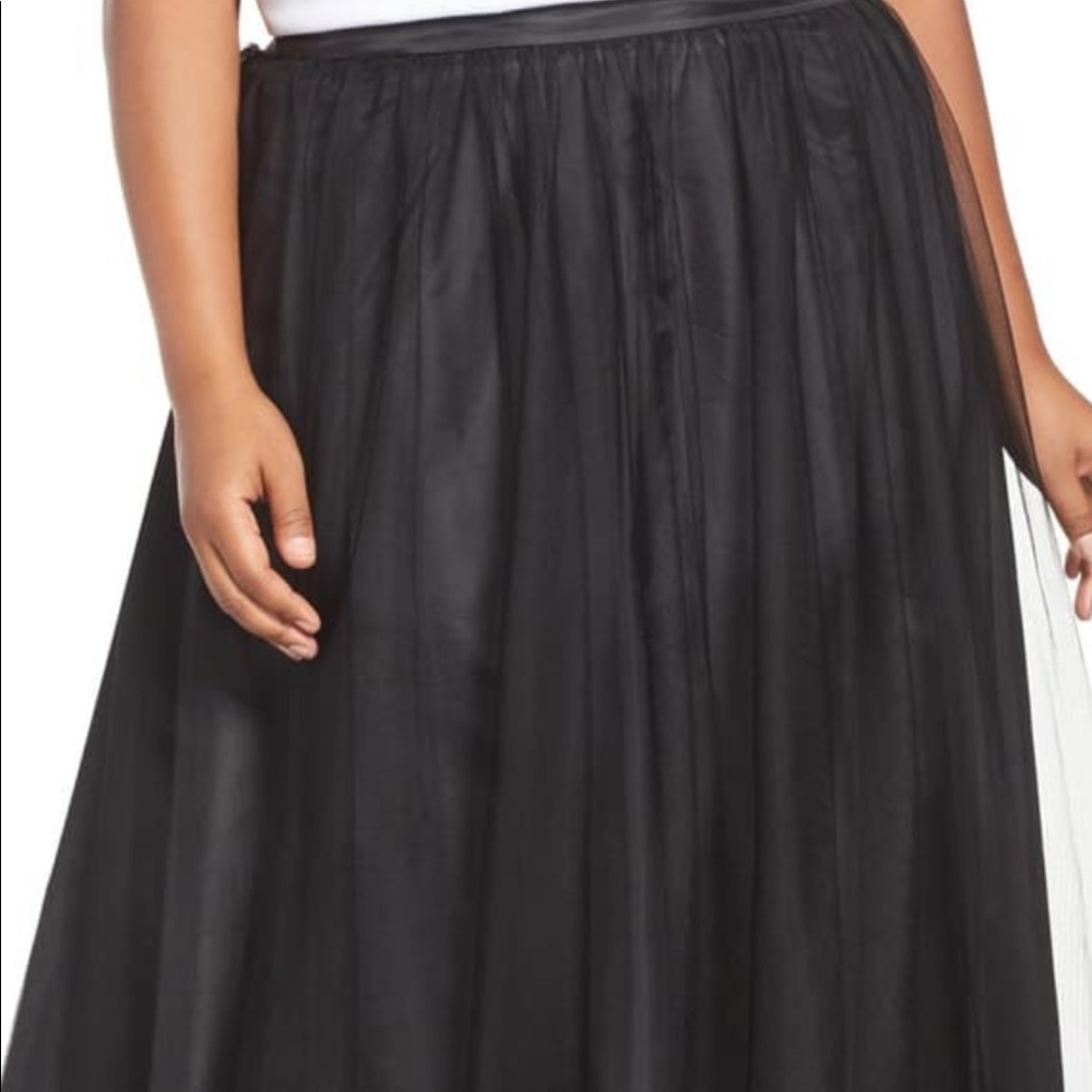 Black tulle skirt
